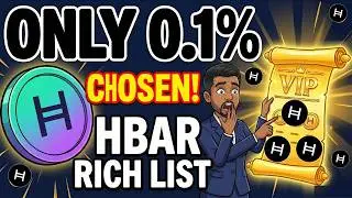 ONLY 0.1% OF HEDERA HBAR HOLDERS ARE GONNA BE CHOSEN!! HEDERA HBAR RICH LIST REVEALED!?