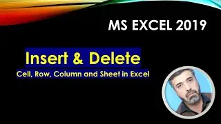How to Insert and Delete rows and columns in Excel