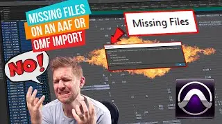 MISSING FILES! How to import an AAF or OMF into Pro Tools and relink your audio | PROTOOLS TUTORIALS