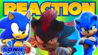 Sonic & Movie Sonic Reacts To SONIC THE HEDGEHOG 3 | OFFICIAL TRAILER!