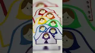 Развивающая игрушка из фетра Матрёшки