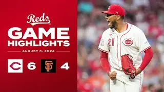 Giants vs. Reds Game Highlights (8/3/24) | MLB Highlights