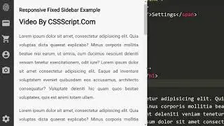 Pure CSS Animated Responsive Sidebar Nav