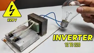 DIY - 12 to 220v inverter at home | how to make inverter using irfz44n