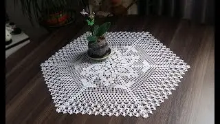 How to crochet a hexagon napkin - Part 2