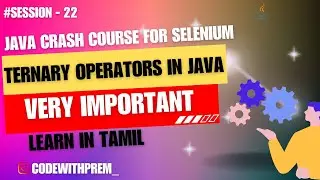 Ternary operators in java | 22 | code with prem #codewithprem #tamil