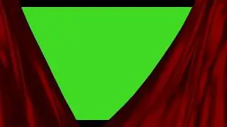 Green screen curtain close