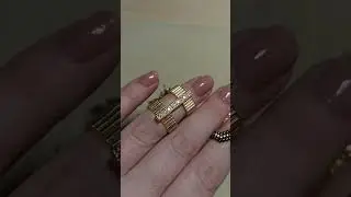 Кольцо из стекляруса.Сегодня поделюсь MK #handmade #tutorial #diy