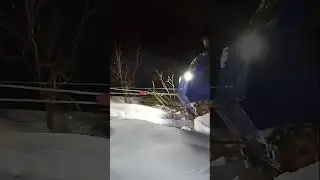 Вездеход сломался. Ночная эвакуация  #болотоход #водомет #вездеход #самоделка #охотарыбалка