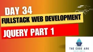 Full Stack Web Development-Day34 - JQuery Part 1