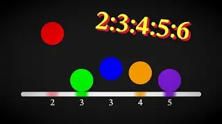 One Hour Loop of Jacob Collier's One-Hand Polyrhythm Visualized w/ Bouncing Balls 🔴🟢🔵🟠🟣