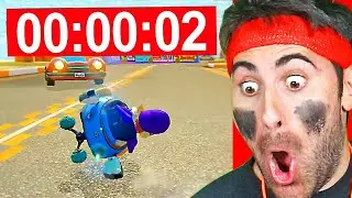 REACTING TO IMPOSSIBLE MARIO KART WORLD RECORDS