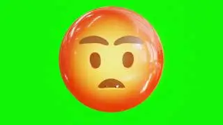 Angry Emoji Greenscreen 