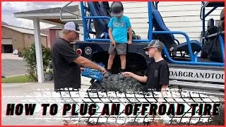 How to repair an off-road tire with a plug!