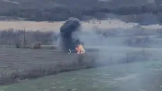 Сегодня русский солдат из ПЗРК сбил МИ-8 ВСУ