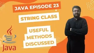 L23: String class and its methods