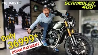 Triumph Scrambler 400X EMI and Down Payment|Triumph Scrambler on road price|Bajaj Triumph Scrambler