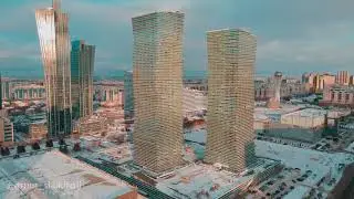 Astana (Nur-Sultan) winter 4K 2020 год