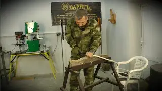 Тест ножа от Титова и Солдатовой Пласт-1. Обычная рабочая обстановка. Сталь 110-К.
