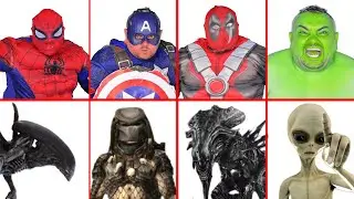 Superheroes VS Aliens Compilation