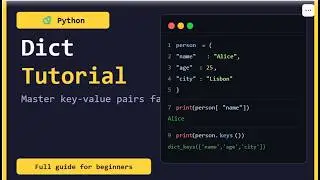 Python Dictionary Data Type Tutorial  | Full Guide with Examples