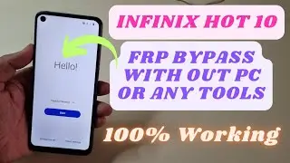 Infinix Hot 10 Frp Bypass Without Pc Android 10 or 9