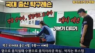 Table Tennis National Team Table Tennis Lesson 3rd Day (Subtitle Commentary) Basic Crushing Posture