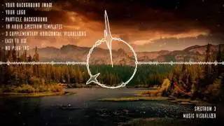 Free Download After Effects Templates - Clean Audio Spectrum Music Visualizer
