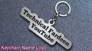 Professional Keychain Name Logo Banana Seekhe ( How To Make Keychain Name Logo ) 