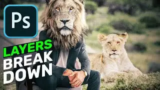 Surrealism Lion - Fantasy Photoshop Manipulation