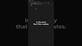 JavaScript Array Methods - filter() - filtering numbers