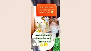 Healthy country goat milk and egg/Здоровое козье молоко и яйцо из далекой деревни