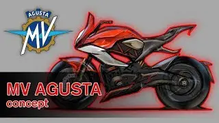 MV Agusta concept (How to sketch it) / speedpainting