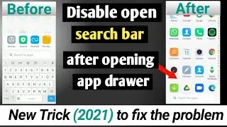 how to disable automatic open search in app drawer miui 11 app drawer miui 12 10i app drawer problem