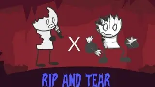 Friday Night Funkin Sketchy - Rip and tear original X Rip and tear Remastered - Mashup