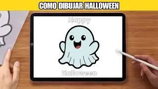 Como Dibujar Fantasma | Halloween | Paso a Paso