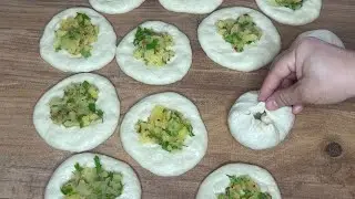 💯Tepsi Tepsi Yapıyorum Yapıldığı An Bitiyor😍 şekli şahane pamuk poğaça tarifi