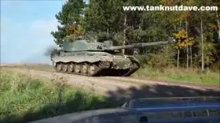 British Army Challenger 2 Tank Convoy 2016