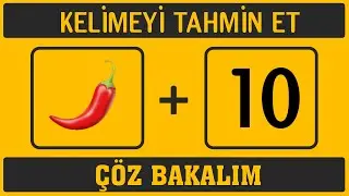 Bu Ne Demek? (Emojilerle Kelime Bulmaca) #1