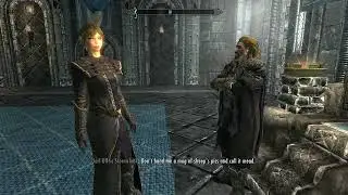 Skyrim Thalmor Follower Mod - Thalmor Justiciar Ayrenn mocking Ulfric Stormcloak in his Palace