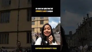 Oxford university fees for Indian student #shorts