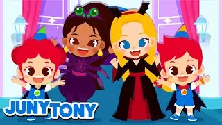 Fiesta de Disfraces de Halloween | Princesas, Esqueleto, Fantasma y Más | JunyTony en español