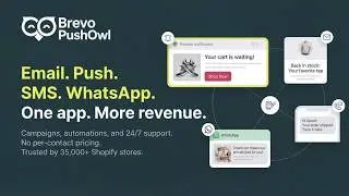 PushOwl + Brevo: Web push, email, and SMS campaigns