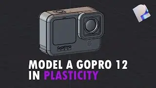 Model a GoPro HERO 12 action camera in Plasticity