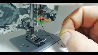How to thread a semi-automatic vertical hook sewing machine, DEXP SM-3500W