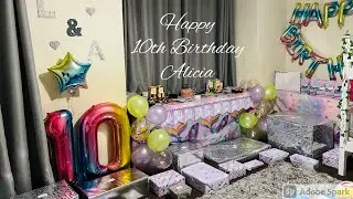 DECORATING FOR ALICIA’S 10TH BIRTHDAY PARTY **MERMAID PARTY THEME**