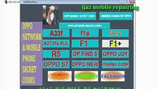 oppo network unlock codes and oppo secret codes new