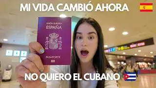 Mi 1ra Vez Usando el Pasaporte Español. Ya no uso el de Cuba 🇨🇺