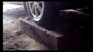Как залезть под машину или мини эстакада из шпал.