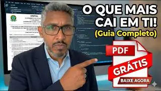 O que MAIS CAI em Concursos de TI (Guia Atualizado 2026 + PDF Grátis!)